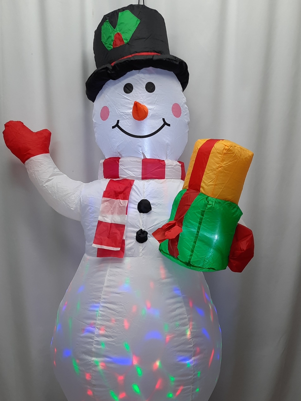 4.5 Foot Inflatable LED Light Up Snowman Christmas Holiday Decor Indoor Outdoor